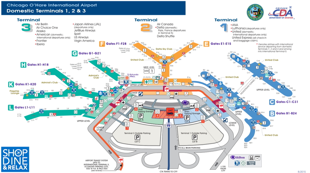 Click to open the interactive O'Hare map for all terminals (Chicago Dep't of Aviation)